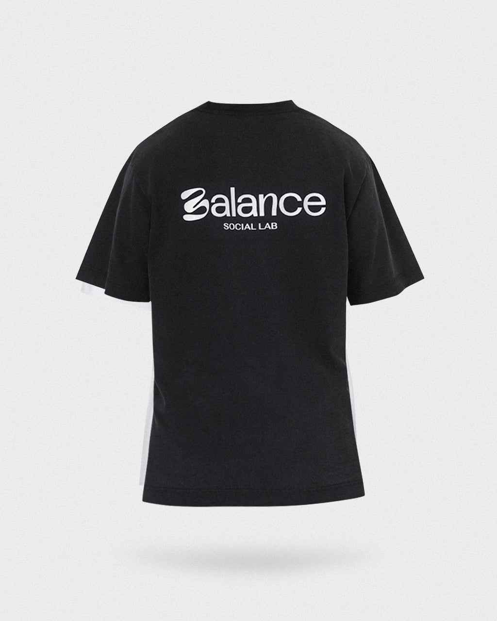 oversized box fit tee - washed black/light grey (PRE-ORDER)