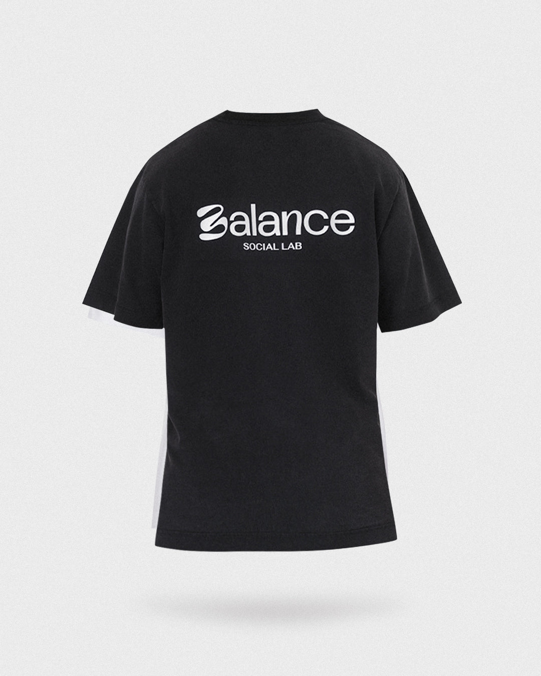 oversized box fit tee - washed black/light grey (PRE-ORDER)