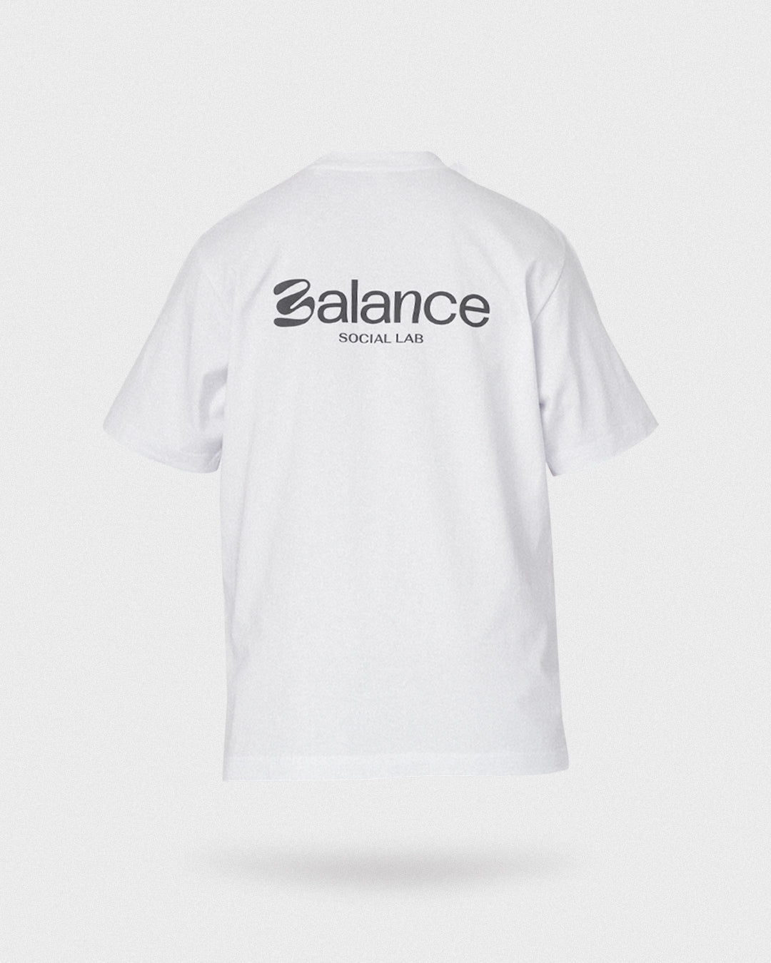 oversized heavy tee - white/dark grey