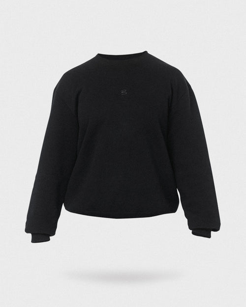 boxy fit logo sweatshirt